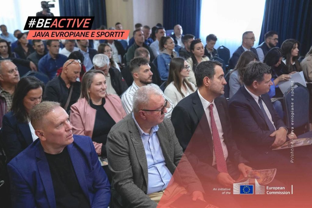 Publiku në sallë gjatë eventit #BeActive të Javës Evropiane të Sportit.