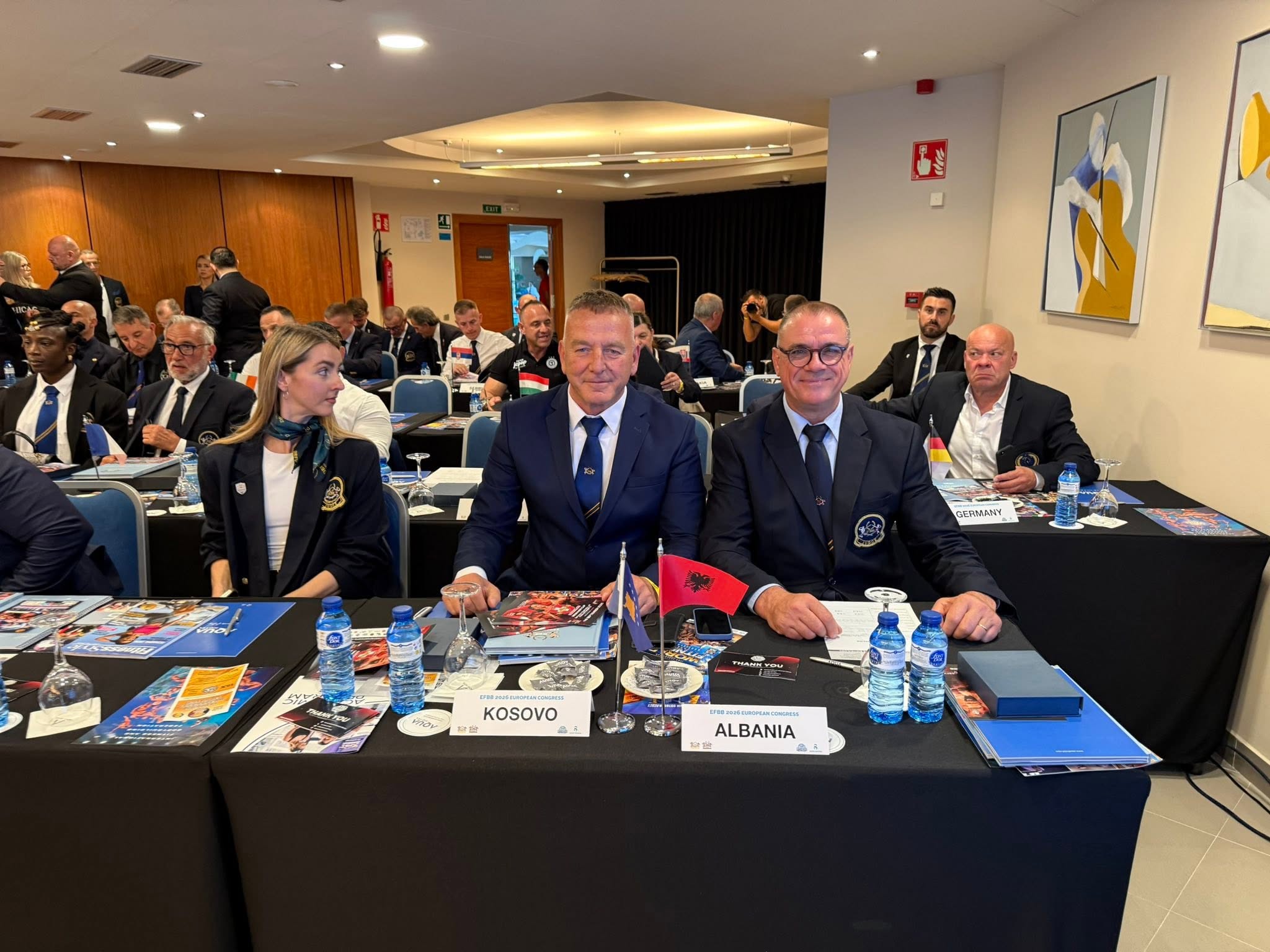 Delegacioni i Kosovës në Kongresin EFBB 2026 në Santa Susanna.